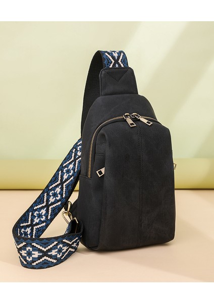 Retro Crossbody Casual Kadın Göğüs Omuz Çantası (Yurt Dışından) indirimleri