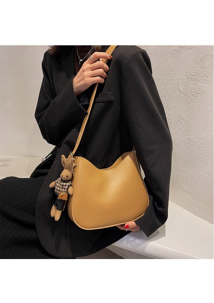 Moda Doku Omuz Büyük Kapasiteli Retro Kadın Crossbody Çanta (Yurt Dışından) fiyatları