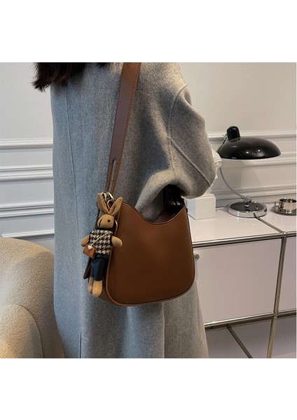 Moda Doku Omuz Büyük Kapasiteli Retro Kadın Crossbody Çanta (Yurt Dışından) modelleri