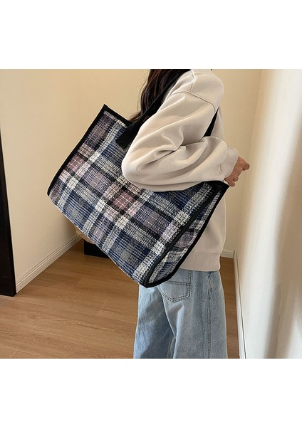 Kadın Moda Sonbahar ve Kış Omuz Dokulu Bez Çanta (Yurt Dışından) indirimleri
