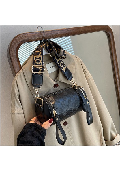 Silindirik Moda Moda Crossbody Çanta (Yurt Dışından) fırsatları