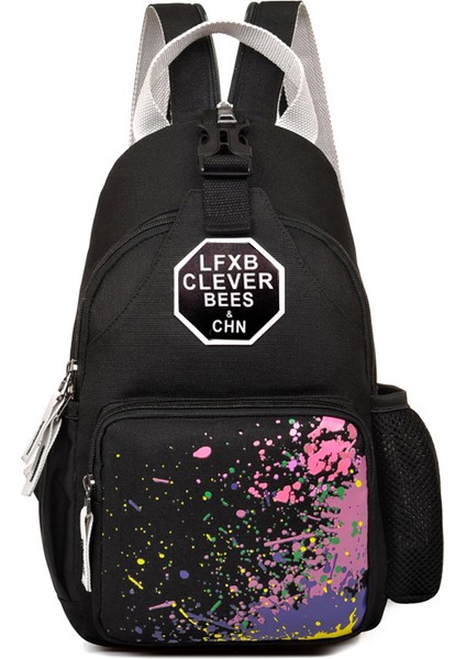 Moda Naylon Göğüs Çok Fonksiyonlu Küçük Sırt Omuz Kadın Crossbody Çanta (Yurt Dışından)
