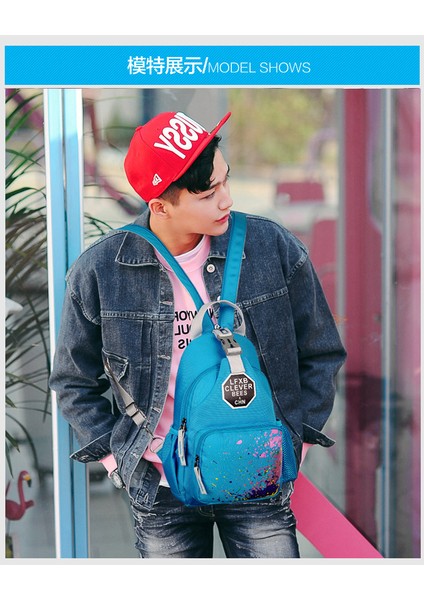 Moda Naylon Göğüs Çok Fonksiyonlu Küçük Sırt Omuz Kadın Crossbody Çanta (Yurt Dışından) indirimleri