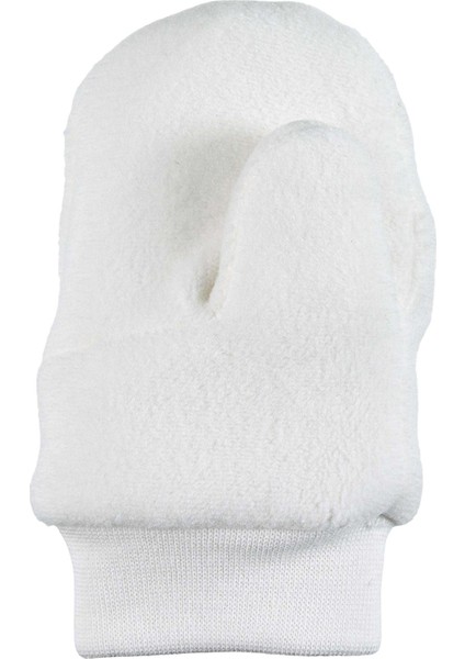 Unisex Bebek Eldiven Ekru