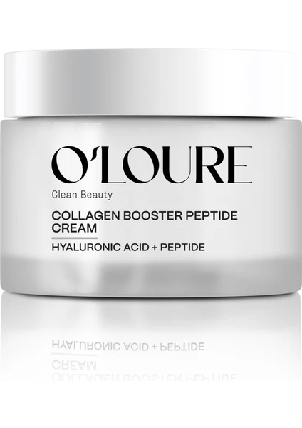 O'Loure Beauty Collagen Booster Peptide Cream Yaşlanma Karşıtı Kolajen Artırıcı Peptit Hyaluronik Asit Yüz Kremi