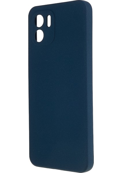 Xiaomi Redmi A1 4g/a2 4g Çift Taraflı Mat Slip Olmayan Telefon Kılıfı Yumuşak Tpu Düzgün Şok Geçirmez Koruyucu Kapak Navy Mavi (Yurt Dışından)