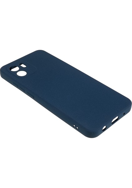 Xiaomi Redmi A1 4g/a2 4g Çift Taraflı Mat Slip Olmayan Telefon Kılıfı Yumuşak Tpu Düzgün Şok Geçirmez Koruyucu Kapak Navy Mavi (Yurt Dışından)
