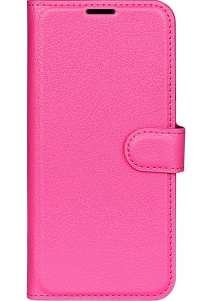 Xiaomi Için Redmi 10C/REDMI 10 (Hindistan) Stand Fonksiyon Litchi Doku Deri Kılıf Cüzdan Manyetik Cep Telefonu Koruyucu Ros (Yurt Dışından) fiyatları