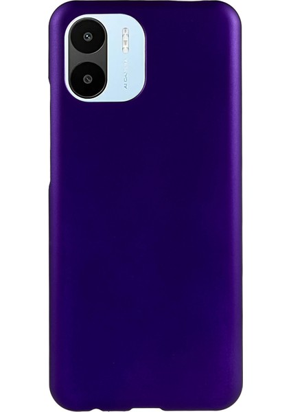 Xiaomi Için Redmi A1 4g/a2 4g Sert Pc Şok Geçirmez Telefon Kılıfı Ka Yüzey Parlak Yüzey Anti-Fingerprint Kapak-Mor (Yurt Dışından)