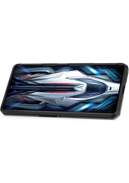 Xiaomi Için Poco F4 Gt/redmi K50 Oyun Yüzük Tutucu Kickstand Shockproof Sert Pc+Yumuşak Tpu Hibrid Telefon Kılıfı Black (Yurt Dışından) fiyatları