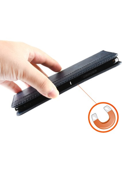 Xiaomi Redmi Için Retro Pu Deri Koruyucu Kılıf 10C Mozaik Basılı Folio Flip Kapak Otomatik Manyetik Kapalı Stand Kabuğu Cüzdan-Blue (Yurt Dışından)