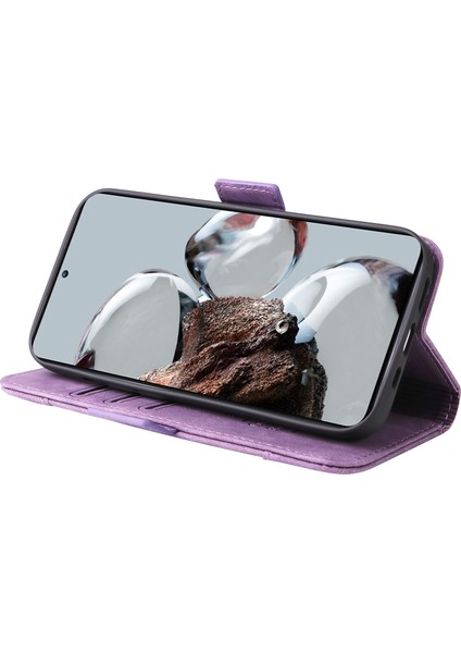 Xiaomi 12T 5G/12T Pro 5g/redmi K50 Ultra 5g Baskılı Dikiş Hattı Stand Pu Doğru Deri Mahtemel Kullanı (Yurt Dışından) modelleri