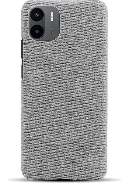Xiaomi Redmi A1 4g/a2 4g Bez Doku Doku Anti Dalgalı Telefon Kılıfı Düz ​​renk Sert Pc Koruyucu Kapak Işık Gri (Yurt Dışından) modelleri