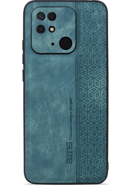 Xiaomi Redmi 10C 4g Slip Yan Yana Telefon Kasası Baskılı Pu Desen Kaplamalı Tpu Anti-Çizik Arka Kapak Yeşili (Yurt Dışından) modelleri