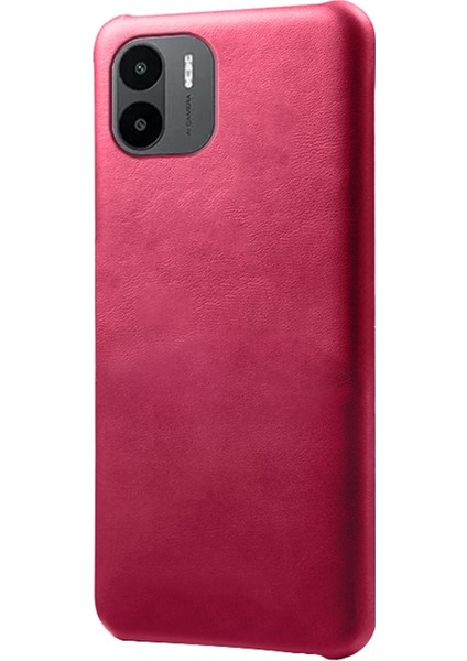 Xiaomi Için Redmi A1 4g/a2 4g Şok Geçirmez Ince Telefon Kapağı Buzağı Dokusu Pu Deri Kaplamalı Sert Pc Anti-Çizelge Telefon Kılıfı (Yurt Dışından)