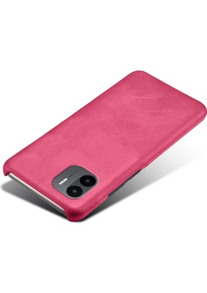 Xiaomi Için Redmi A1 4g/a2 4g Şok Geçirmez Ince Telefon Kapağı Buzağı Dokusu Pu Deri Kaplamalı Sert Pc Anti-Çizelge Telefon Kılıfı (Yurt Dışından)