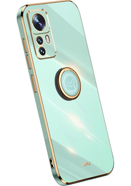 Xiaomi Için Xinli 12T Pro 5g Elektrapılaşma Cep Telefonu Kapak Halkası Tutucu Kickstand Tpu Telefon Case-Cen (Yurt Dışından)