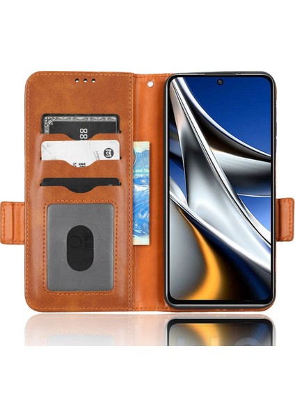 Xiaomi Için Poco X4 Pro 5g Folio Flip Pu Deri Deri Stand Kılıfı Baskılı Üçgen Desen Telefon Cüzdan Kapak Kılıfı (Yurt Dışından) fiyatları