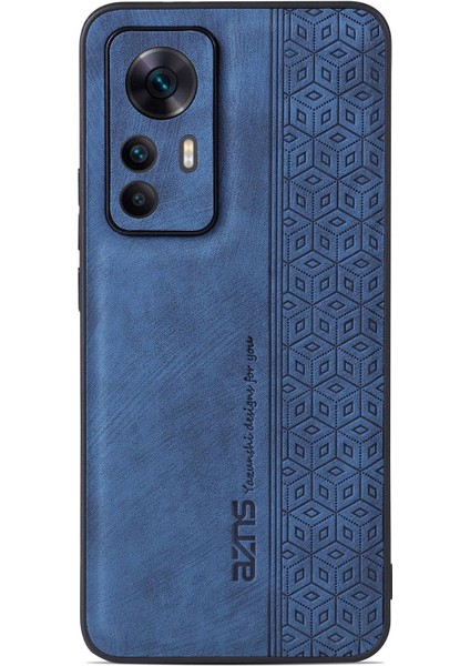 Xiaomi 12T 5g/redmi K50 Ultra 5g Anti-Çizelge Cep Telefonu Kapak Kabuğu Baskılı Desen Pu Deri+Tpu Telefon Kılıf Mavisi (Yurt Dışından) modelleri