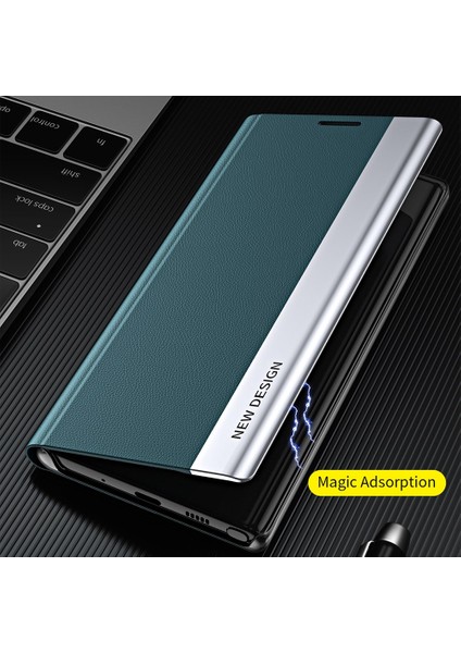 Xiaomi Redmi Için 10C Elektrapan Pu Deri Telefon Kılıfı Anti-Çizelge Stand Kapak Baby Mavi (Yurt Dışından) modelleri