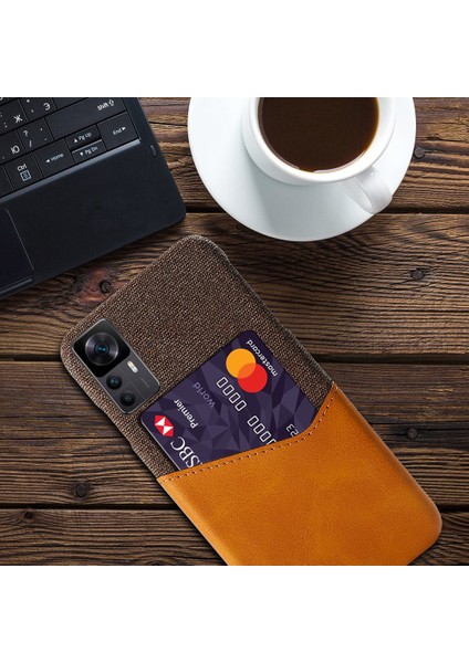 Xiaomi Için Redmi K50 Ultra 5G/12T 5G/12T Pro 5g Yumru Deli Pu Deri+Sert Pc Kart Tutucu Kılıf Doku Geri Koruyucu Telefon Kapak-Kahverengi (Yurt Dışından) fırsatları