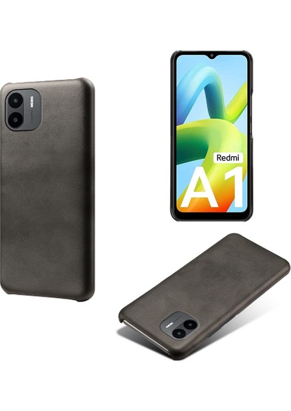 Xiaomi Için Redmi A1 4g/a2 4g Şok Geçirmez Ince Telefon Kapağı Buzağı Dokusu Pu Deri Kaplamalı Sert Pc Anti-Çizelge Telefon Kılıfı Black (Yurt Dışından) fiyatları