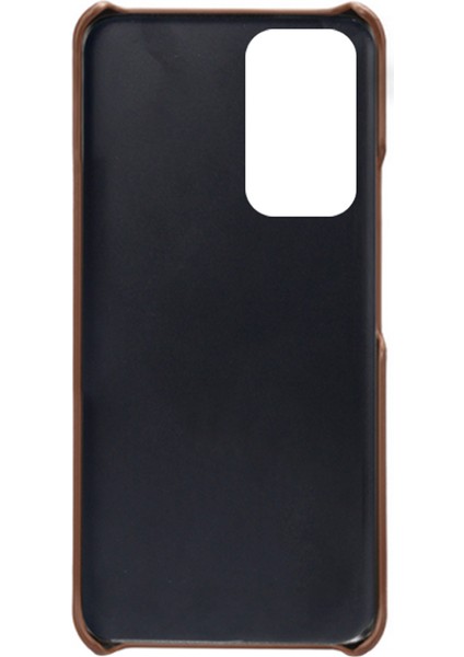 Xiaomi Redmi Için Damla Geçirmez Cep Telefonu Kapağı 11 Prime 4g Çift Kart Yuvaları Pu Deri Kaplamalı Pc Telefon Vaka-Brown (Yurt Dışından)