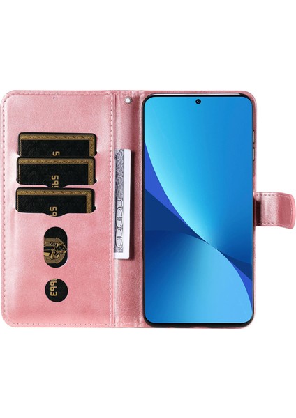 Xiaomi Için 12 Lite 5g Cüzdan Telefon Kılıfı Pu Deri Fermuar Cep Flip Stand Tasarım Anti-Çizelge Manyetik Kapatma Telefon Kapak Golü Altın (Yurt Dışından) fiyatları