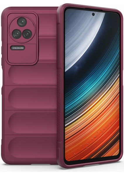 Xiaomi Poco F4 5g/redmi K40S 5g Tpu Telefon Koruyucu Kılıfı, Çarpışmaya Dayanıklı Sağlam Kabuk Kapağı Kırmızısı (Yurt Dışından)