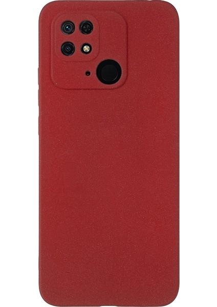 Xiaomi Redmi Için 10C Cep Telefonu Kapak Anti-Çizgi Çift Taraflı Mat Yumuşak Tpu Telefon Koruyucu Kabuk-Kırmızısı (Yurt Dışından)