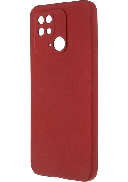 Xiaomi Redmi Için 10C Cep Telefonu Kapak Anti-Çizgi Çift Taraflı Mat Yumuşak Tpu Telefon Koruyucu Kabuk-Kırmızısı (Yurt Dışından) modelleri