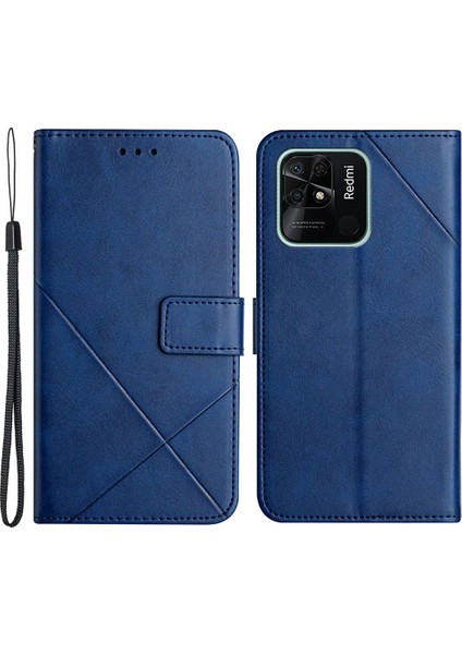 Xiaomi Redmi 10C Için Pu Deri Telefon Kabuğu Baskı Hattı (Yurt Dışından)