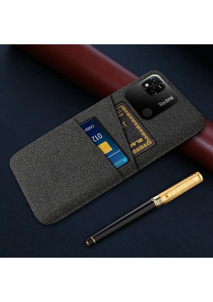 Çift Kart Yuvaları Bez+Pc Kılıfı Xiaomi Redmi 10A 4g, Kumaş Doku Anti-Fall Koruyucu Telefon Kapak Black (Yurt Dışından) indirimleri