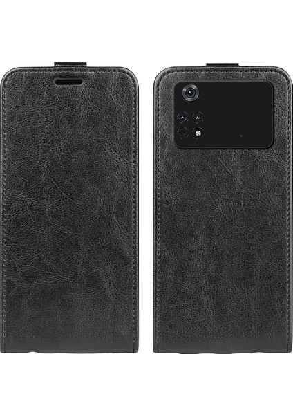 Xiaomi Poco M4 Pro 4g Için Dikey Flip Deri Kılıf (Yurt Dışından)