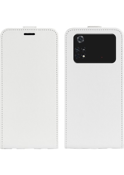 Xiaomi Poco M4 Pro 4g Için Dikey Flip Deri Kılıf (Yurt Dışından)