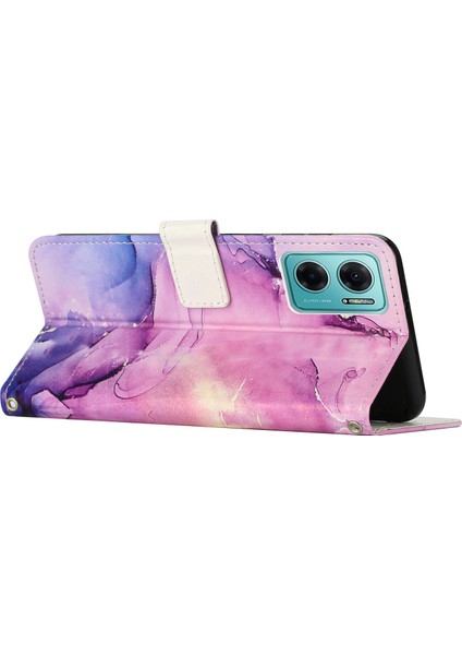 Xiaomi Için Redmi 10 5g/redmi 10 Prime+ 5g/not 11E 5g Pu Deri Deri Mermer Desen Baskı Kılıfı Stand Cüzdan-Doğru ile Damla Koruma Depo Kapağı (Yurt Dışından)