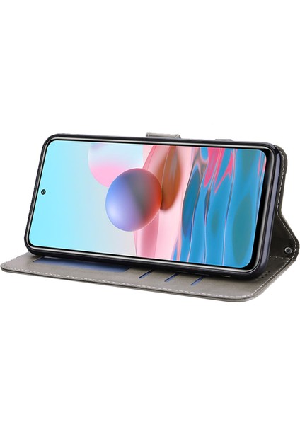 Xiaomi Redmi Için 10C 4g Cep Telefon Kılıfı Baskılı Geyik Ağacı Desen Standı Cüzdan Pu Deri Manyetik Kabuk Kapak Grey (Yurt Dışından) indirimleri