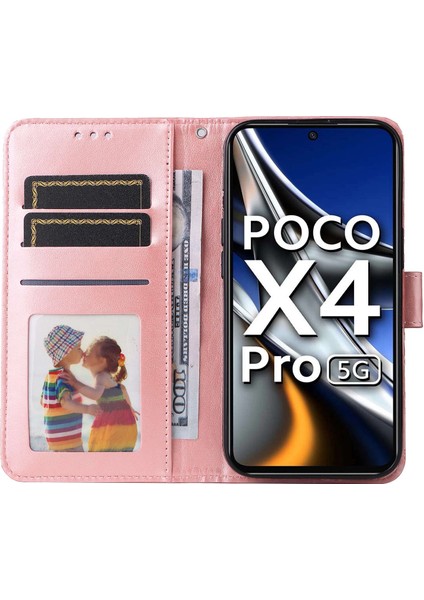 Xiaomi Poco X4 Pro 5g Pu Deri Deri Flip Cüzdan Kılıf Ayçiçeği Baskılı Stand Kitaplık Manyetik Koruyucu Kapak El Strap-Pink (Yurt Dışından) fiyatları