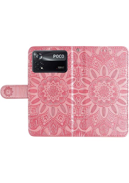 Xiaomi Poco X4 Pro 5g Pu Deri Deri Flip Cüzdan Kılıf Ayçiçeği Baskılı Stand Kitaplık Manyetik Koruyucu Kapak El Strap-Pink (Yurt Dışından) indirimleri