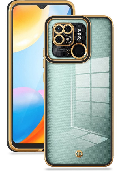 Xiaomi Redmi 10C 4g Elektrapılaşma Tasarım Slip Olmayan Fall Anti-Fone Kılıfı Esnek Tpu Koruyucu Arka Kapak Black (Yurt Dışından)