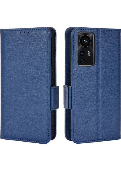Xiaomi 12 Lite 5g Için Litchi Doku Telefon Kapağı, Cüzdan Stand Pu Deri Yan Manyetik Kelp! (Yurt Dışından)