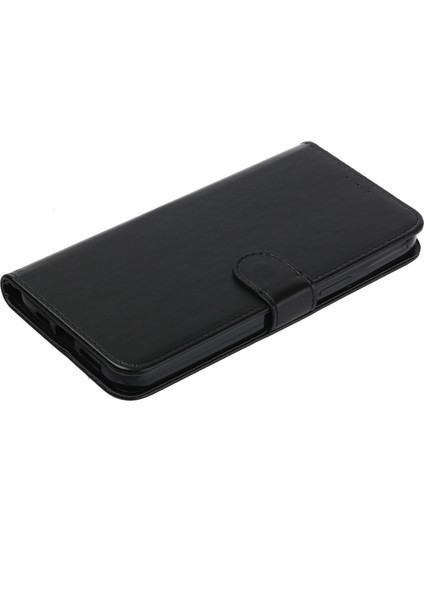 Cep Telefonu Xiaomi Redmi 10C 4g Için Cephane Cüzdan Kapağı, Soygun Stand Stand Anti-Çizelge Pu Deri Telefon Kılıfı Kayış-Black (Yurt Dışından)