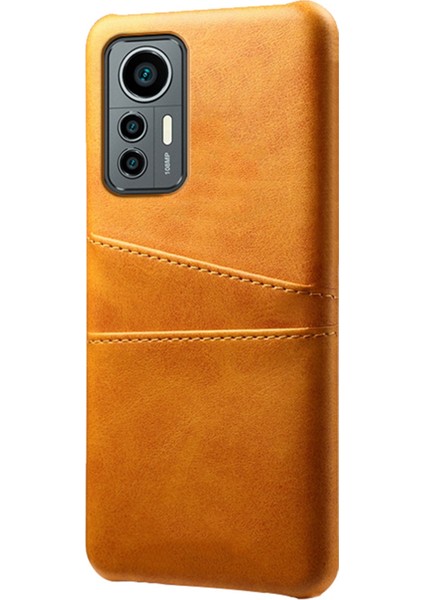 Xiaomi Için 12 Lite 5g Çift Kart Yuvalı Pu Deri Kaplamalı Sabit Pc Sabit Pc Anti-Çizelge Kabuk-Orange Için (Yurt Dışından) fiyatları