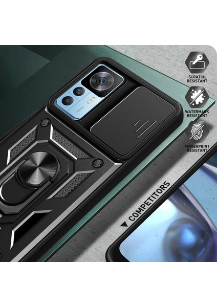 Xiaomi 12T Pro 5g Telefon Kılıfı Eller Serbest Halka Tutucu Kickstand Pc+Tpu Koruyucu Arka Kapak (Yurt Dışından) fırsatları