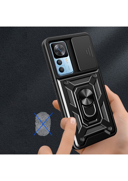 Xiaomi 12T Pro 5g Telefon Kılıfı Eller Serbest Halka Tutucu Kickstand Pc+Tpu Koruyucu Arka Kapak (Yurt Dışından) indirimleri