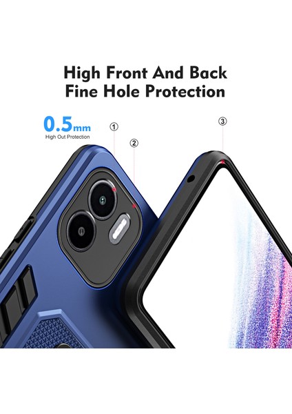 Xiaomi Redmi A1 4g/a2 4g Kickstand Telefon Kasa Yüzüğü Kayışı Pc+Tpu Telefon Kapak-Blue (Yurt Dışından) fiyatları