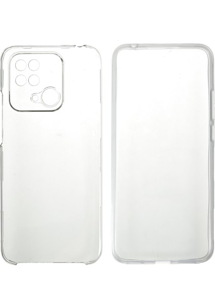 Xiaomi Redmi 10C Için 360 Derek'lik Koruma Telefon Kılıfı, Çıkarılabilir 2-1 Arada Pet Ön Kapak+Tpu+Akrilik Kapak (Yurt Dışından)