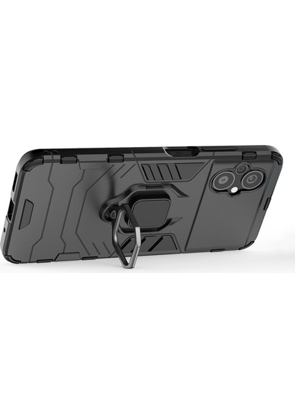 Xiaomi Poco M4 5g Için Cep Telefonu Kılıf Çantası, Ring Kickstand Sturdy Shock Antikli Tpu+Sert Pc Arka Kapak Black (Yurt Dışından) fiyatları