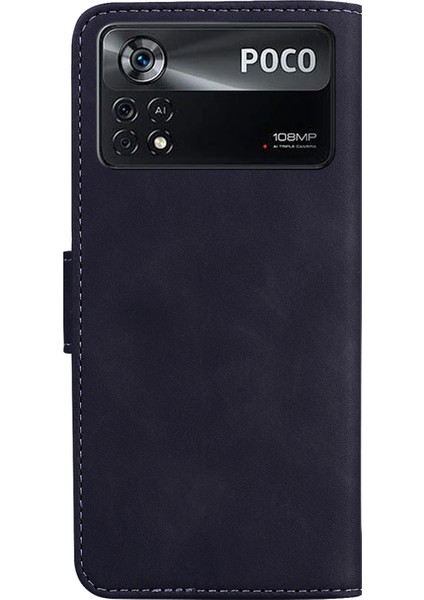 Xiaomi Için Poco X4 Pro 5g Pu Deri Flip Folio Kasa Cüzdan Stand Şok Geçirmez Tpu Iç Kabuk Telefon Kapak Black (Yurt Dışından) fırsatları