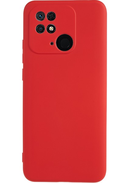 Xiaomi Redmi Için 10C 4g Ka Telefon Kılıflı Kılıf Çıkırma Geçirmez Fiber Astar Yumuşak Tpu Arka Kapak Kırmızısı (Yurt Dışından)